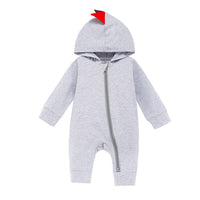 Funny Multi-color Dinosaur Long Sleeve One-piece Romper Baby Suit