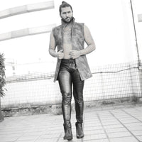 Motorcycle Trousers NK72 Men's Boots Leather Pants Skinny Jeans