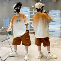 Boy's Trendy Handsome Short Sleeve