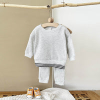 Spring And Autumn Newborn Long Sleeve Fake Two-piece Suit