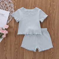Baby Girl Home Short Sleeve Cool Suit