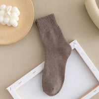 Autumn And Winter Thickening Men's Socks Terry Middle Tube Napping Winter Warm