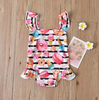 Striped Donut Girl's Swimsuit