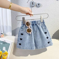 Girls' Denim Shortsversatile And Perfect For Wearing Outdoors