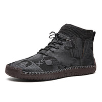 Plus size men's boots camouflage fashion
