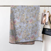 Autumn And Winter New Cashmere-like Thickened Oil Painting Jacquard Scarf