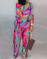 Women's Fashion Loose Large Jumpsuit