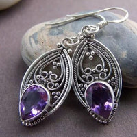 Retro Geometric Round Zircon Trendy Jewelry Earrings For Women