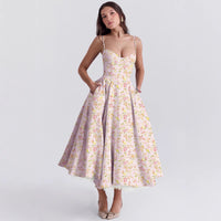 Mesh Maxi Double-layer Slip Dress For Women