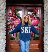 Turtleneck Idle Style All-match Letters Long Sleeve Sweater Loose