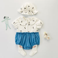 Cute Onesie Girl Baby Thin Triangle Bag Fart Clothes Super Ocean