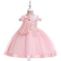 Girls catwalk show princess bow skirt