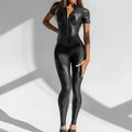 Split Half Sleeve Women's Jumpsuit Exercise Yoga Clothes