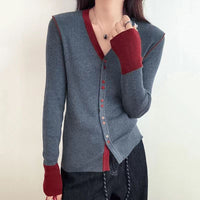 Women's Long-sleeved Bottoming Shirt Autumn Commuter Age-reducing Cardigan Top