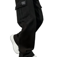Mens Loose Fit Work Pants With A Drawstring