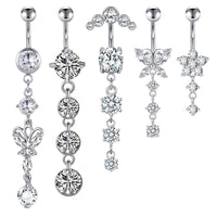Butterfly Stainless Steel Plus Copper Parts Piercing Jewelry