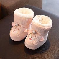 Baby Cotton Shoes Fleece-lined Thick Soft Soled Warm