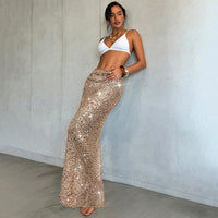 Sexy Hip-hugging Sequin Beach Cover-up Bikini Skirt