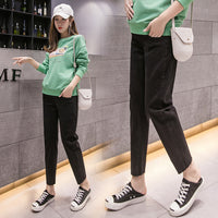 Maternity jeans cropped trousers