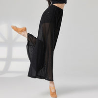 Loose High-waisted Wide-leg Pants For Classical Dance