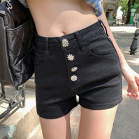 Women's New Large Size High Waist Denim Shorts