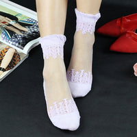 Women's Invisible Lace Women Silicone Anti-slip Socks