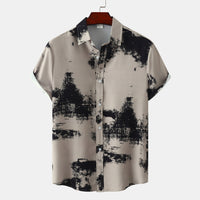 Hawaiian Floral Men's Short-sleeved Shirt Fashion