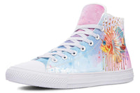 High Top Canvas Shoes For Printing Lovers