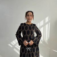 Middle Eastern 3D Embroidered Dress