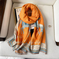 Women's Dual-use Cashmere-like Thickened Double-sided Scarf
