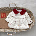 Baby Girl Coat Autumn And Winter Fashionable Cotton Clothing Fleece-lined