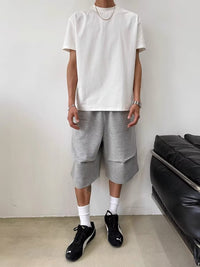 Men's Loose Wide-leg Casual Cut-off Shorts