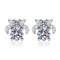 S925 Sterling Silver Moissanite Stud Cute Personalized Earrings