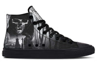 Printed Couple High-top Canvas Shoes