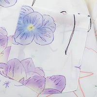 Graffiti Flower Butterfly Printed Shirt Men