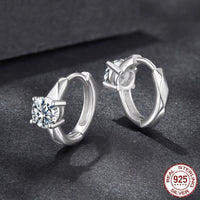 Original D Color 50 Points Shining Moissanite Ear Clip