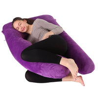 Straight Leg Conjoined U-shaped Pregnancy Pillow Crystal Velvet