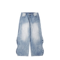 Men's Distressed Vintage Style Casual Denim Jeans