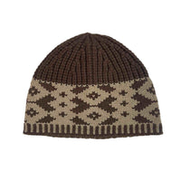 Diamond Color Matching Winter Warm Handmade Knitted Hat Children