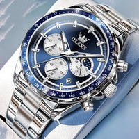 Multi-Function Sports Quartz Men's Automatic Watch Steel Band