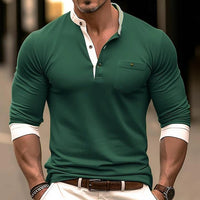 Personality Men's Long Sleeve Round Neck T-shirt