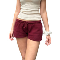 Women's Casual Sports Shorts With Elastic Waistband And Drawstring