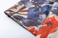 Fashion Oil Painting Flower Print Shirt Men