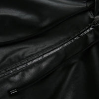 Men's American-style Retro Simple Hooded Leather Coat Jacket