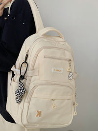 Schoolbag High School Students College Net Red Backpack
