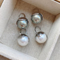 French Retro Mori Style Pearl Earrings