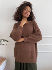 Idle Style Loose Soft Thickened Round Neck Sweater