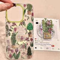 Retro Oil Painting Jungle Bird With Magnetic Suction Phone Case