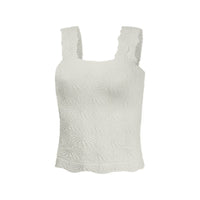 Women's Pleated Figure-flattering Square-neck Camisole