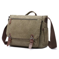 Men's Business Crossbody Canvas Portable Briefcase